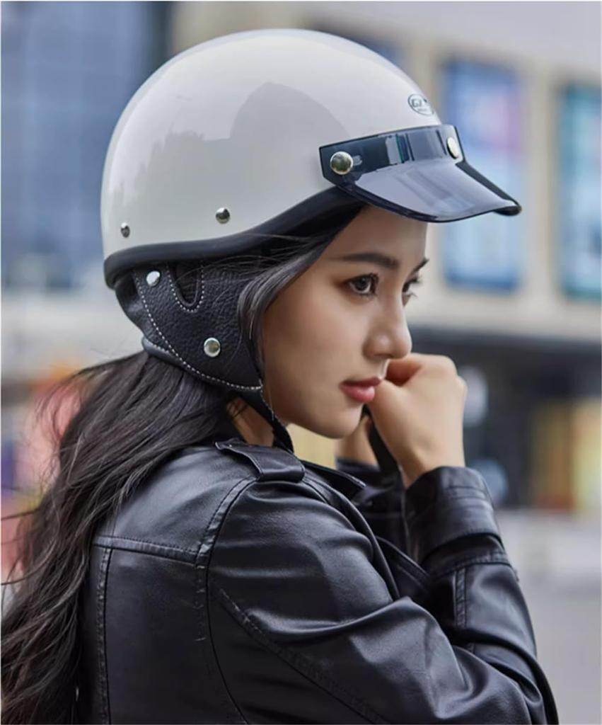 American Classic Beret Half Helmet for Men and Skateboarding Classic for Commuting to School or Commuting Circumference Women, Helmet, Style,