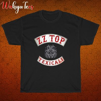 Jaunums!  ZZ TOP Texicali Logo Melna  Pelēka  Tumši Zila  Balta Izmērs S-5XL Unisex T-krekls