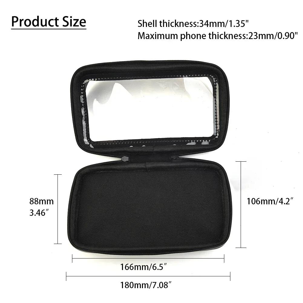 Mount Kit Lenker Halter Anti Shock Mit Tasche Motorrad PU + ABS ATV Tasche Schwarz Fall Halterung Wasserdicht Praktische