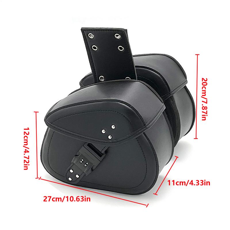 Motorcycle Saddlebags Waterproof Motorbike Rear Seat Bag Waterproof Electric Vehicle Saddle Pouch Large Capacity Pannier Pack