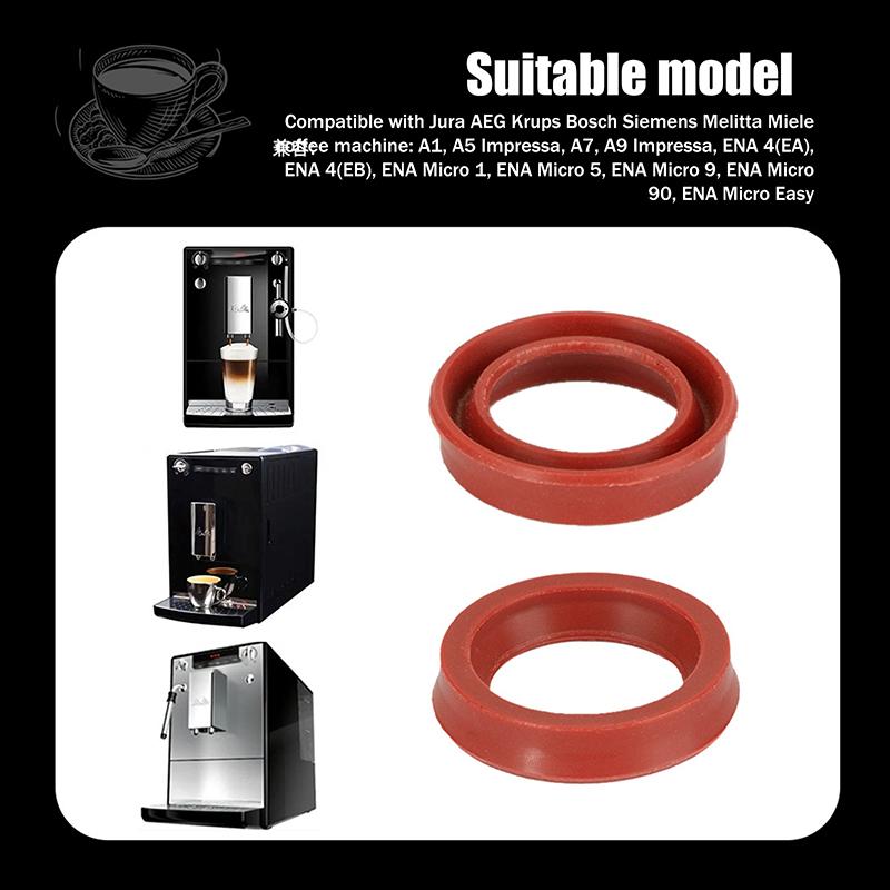 1/10Pcs Coffee Machine Seals For Aeg Water Sealing Rings Silicone Texture For Coffee Machine Water Tanks