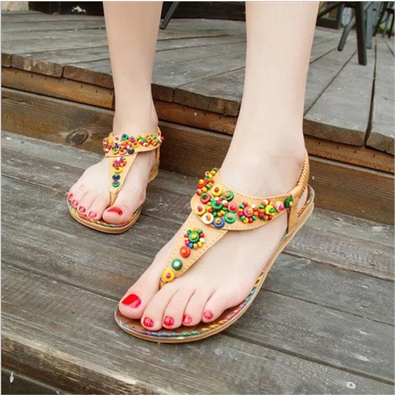 Women's Sandals Summer Bohemia National Flavor Wear-resisting Shoes