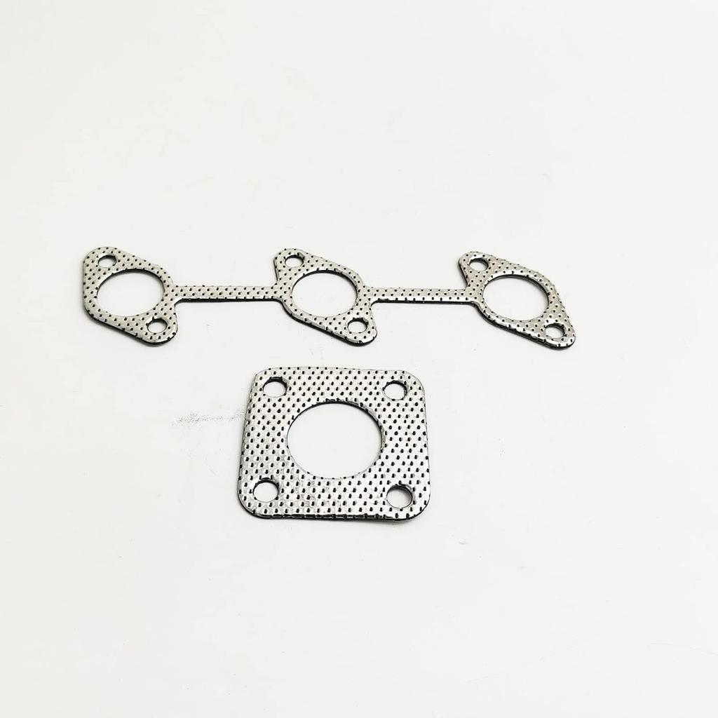Exhaust Muffler Gasket Upstream & Downstream 16261-12350 15263-12370 Exhaust Manifold Muffler Gasket Compatible with Kubota D905 D1005 D1105 D1105T