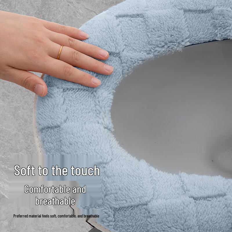 Plush Warm Washable Toilet Seat Cover