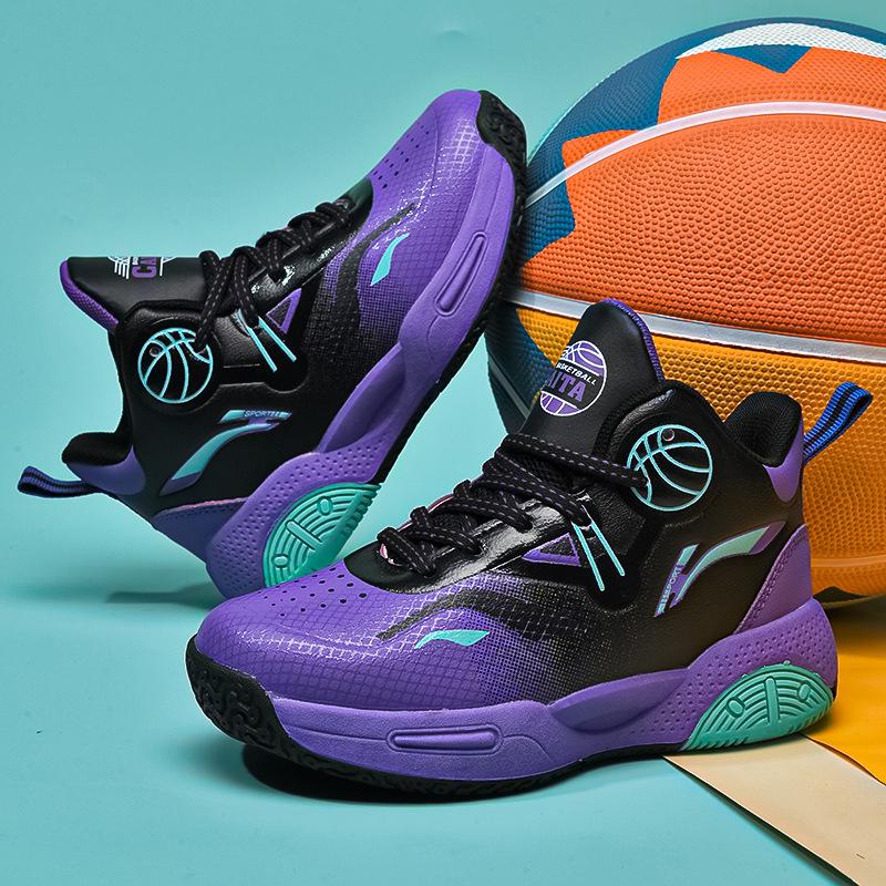 Wear-resistant basketball shoes sports leather shoes boys waterproof 2025 autumn and winter actual combat new boys sports shoes teenagers