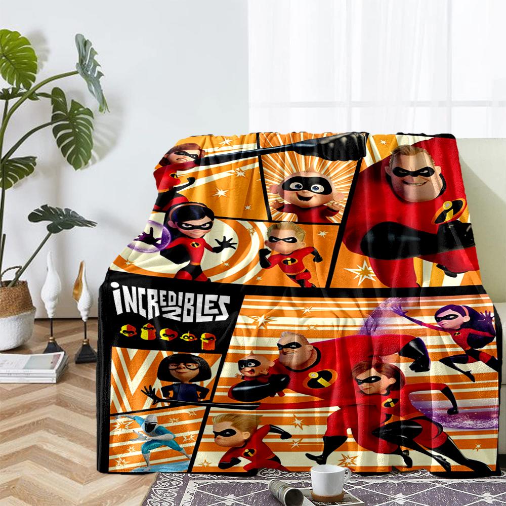 The Incredibles Theme Printed Blanket - Perfect for Couch, Bed, Travel & Outdoor Use | Machine Washable, Cozy & Durable.