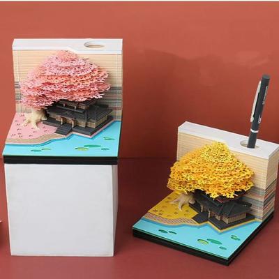 3D Treehouse Pop-Up Sticky Notes – Creative Gradient Peel-Off Notepad, Unique Valentine's & Birthday Gift for Kids, Students, Office Staff