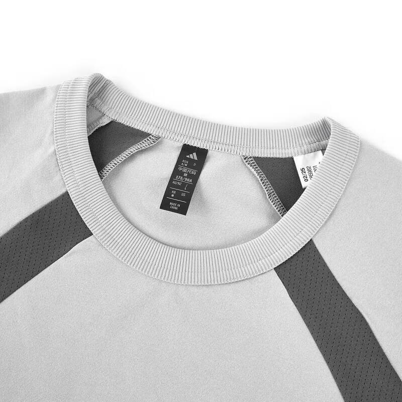 Adidas Logo Minimalist Pullover Comfortable Short Sleeve T-Shirt Men T-Shirts Gray KB5982