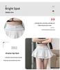 Plus Size Women's Korean Ballet-Inspired Low Waist A-Line Layered Skirt Pants - Autumn/Winter Anti-Exposure Fluffy Style
