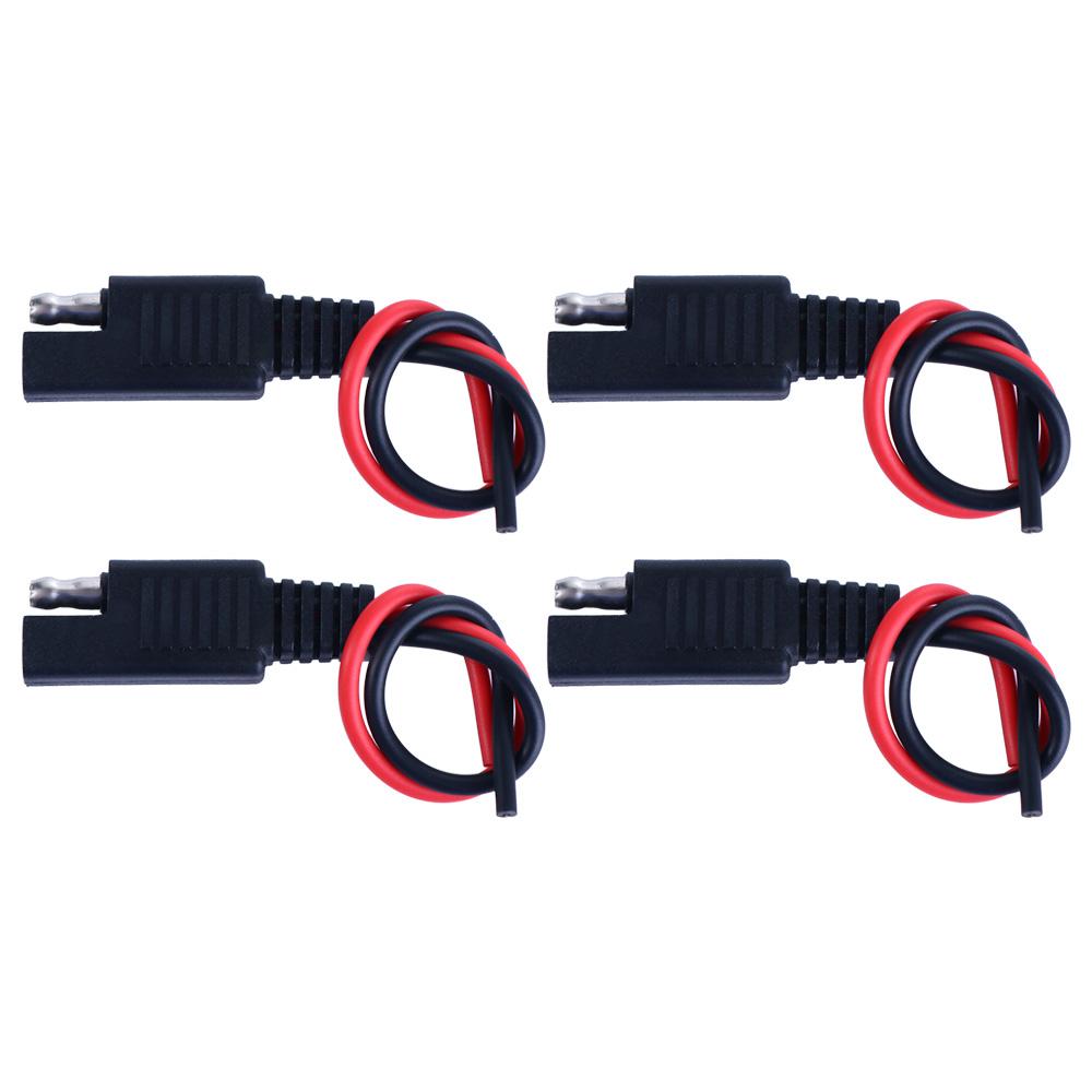 2 Pin Solar Plug Car Jump Starter Solar Panel Battery Plug Wire Power Automotive Cable SAE Connector Cable Extension Cable