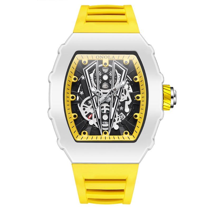 Top Marke Mode Leuchtende Herrenuhr Wasserdicht Quarz Herren Kalender Silikonband Uhr