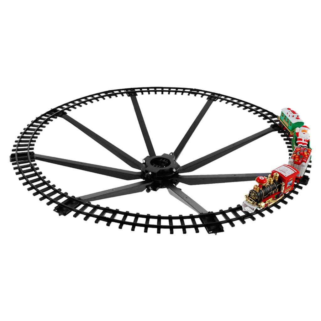 Christmas Train Set with Rail Car Railway Battery Operated