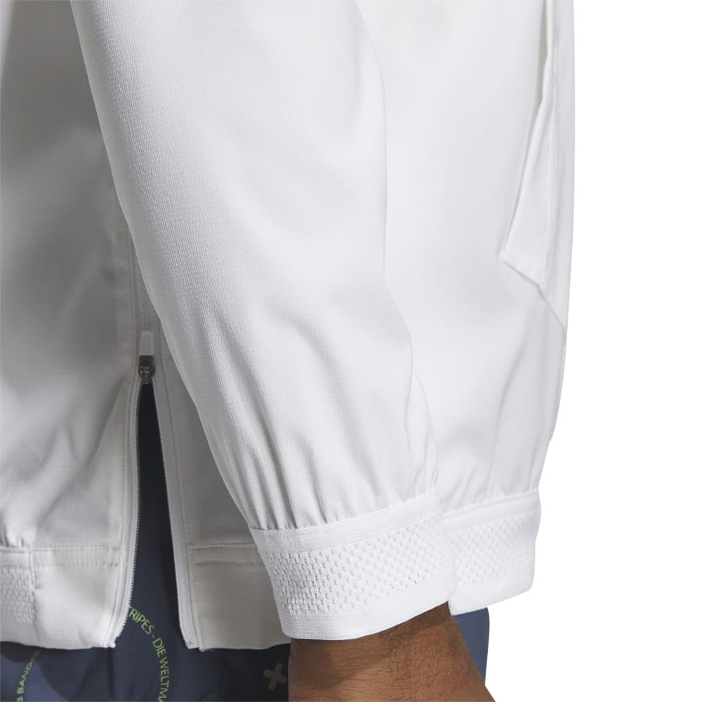 Adidas Golf Stretch Anorak Hoodie Golf White HEAT.RDY Jacket, Men's,