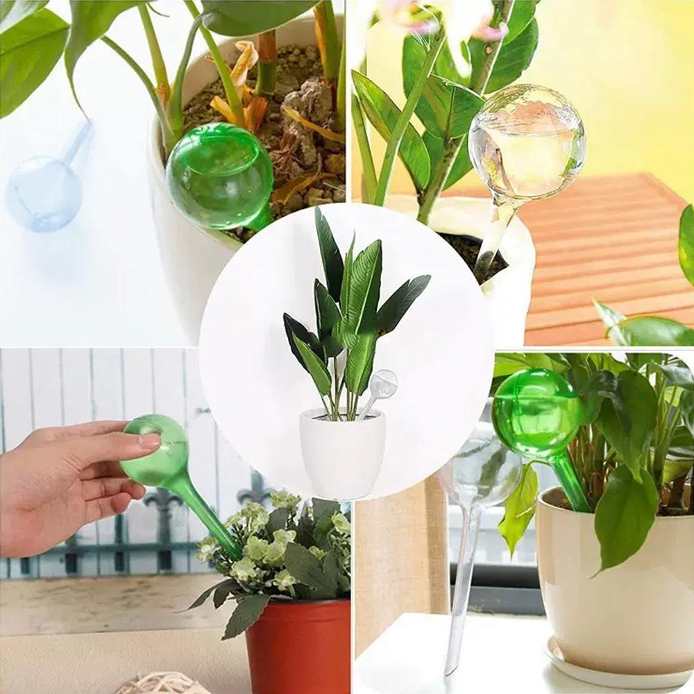 10PCS/5PCS Plant Water Dispenser Automatic Plastic Ball Garden Watering Device Plant Watering Ball Self Watering Water Droplet I