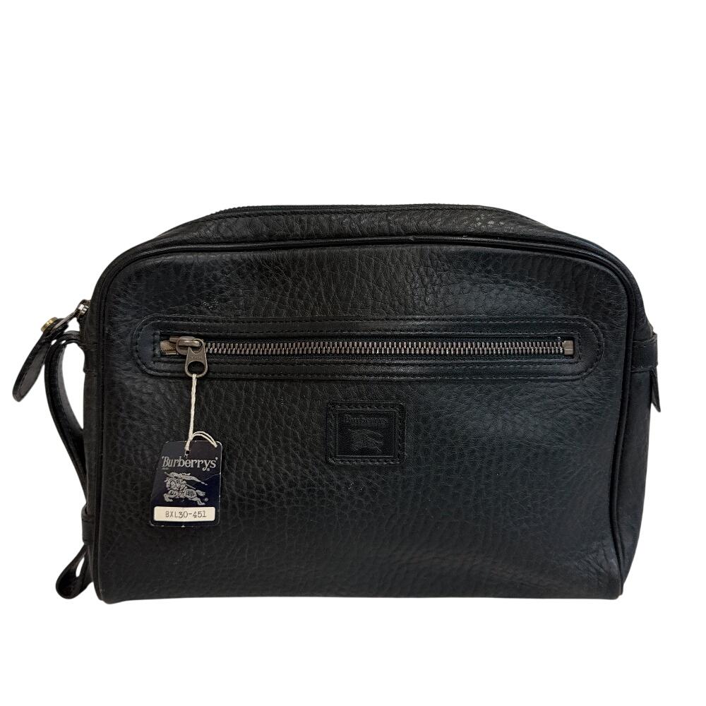 Burberrys Brand new with tags, vintage business bag leather Clutch bag black leather Used