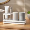 Drainable Toothbrush Holder Multi-function Toothpaste Shelf Cosmetics Storage Rack  Makeup Brush