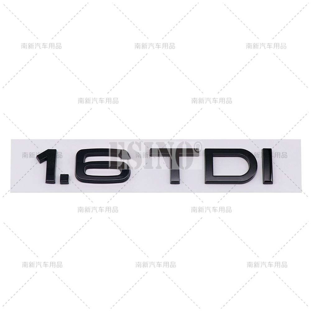 ABAB1 3D 1.6 1.9 2.0 3.0 4.0 TDI Car Trunk ABS Badge Emblem For Car Rear Tailgate Adhesive Badge Sticker for A4 A5 A6 A7 A8 Q3 Q5 Q7