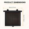 Universal UV Blocking Window Visor Glare Reduction Sturdy Retractable Sunshade  Side Window