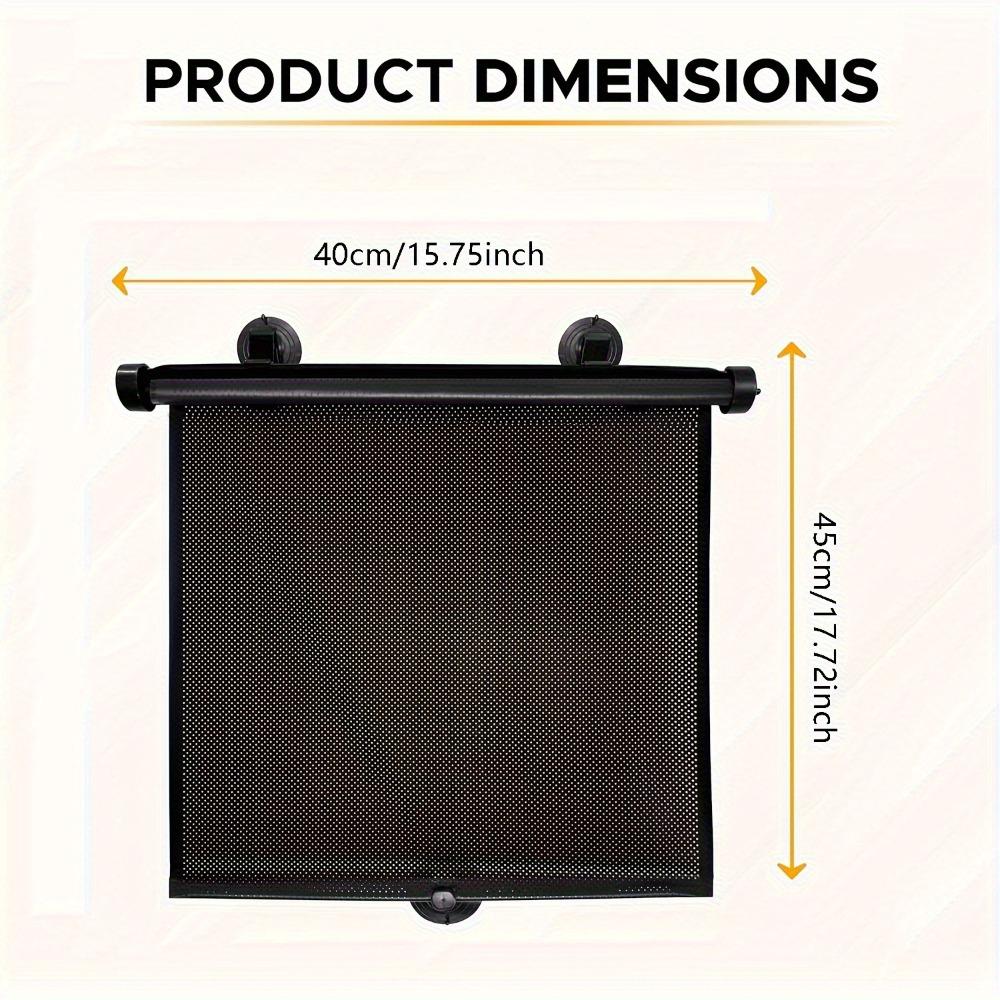 Universal UV Blocking Window Visor Glare Reduction Sturdy Retractable Sunshade  Side Window