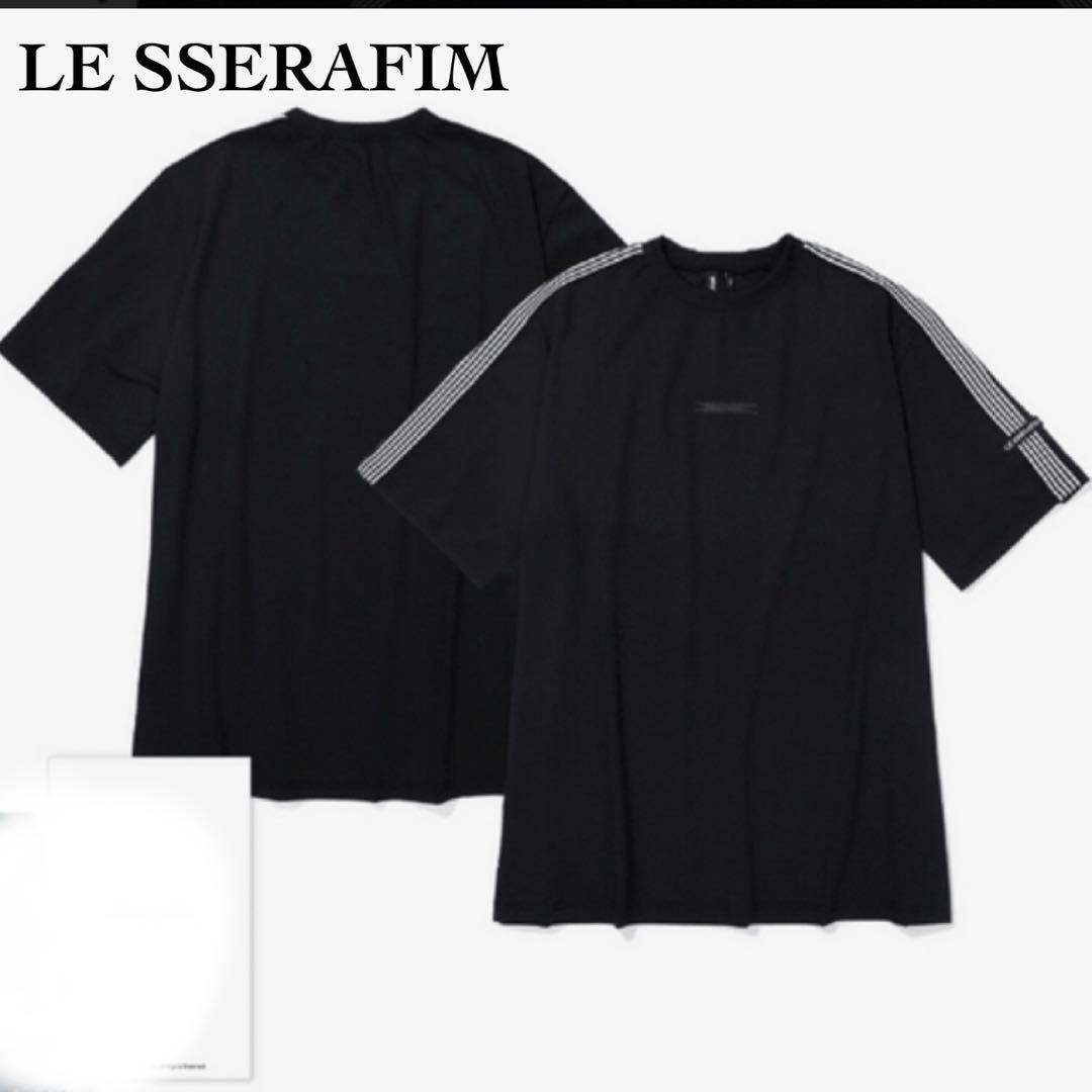 

[Б/У] LE SSERAFIM ОВЕРСАЙЗ ФУТБОЛКА с коротким рукавом XL