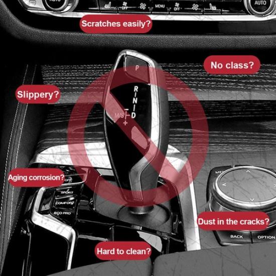 Car Gear Shift Knob Cover Trim Styling Accessories For BMW 7 Series 6GT 16-22 X3