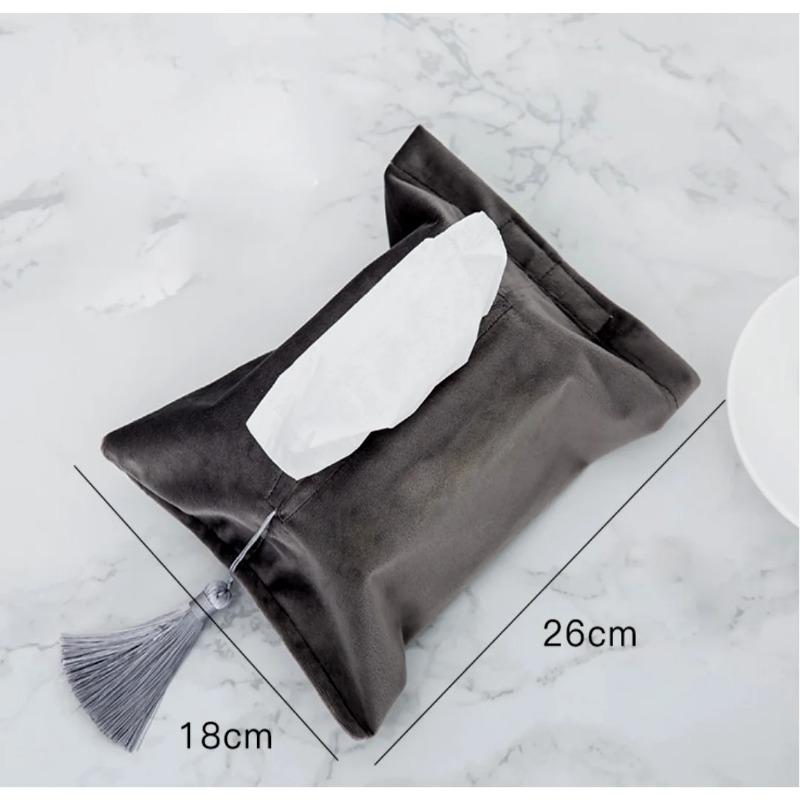 

Набор коробок для салфеток из бархатной бумаги, ящик для хранения в машине, гостиной, столовой, сумка для хранения, кисточка, восточный стиль, без слов, чехол для салфеток