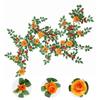 Realistic 190cm Artificial Rose Vine DIY Rattan Vine Silk Flowers Rattan Hanging Rose Outdoor