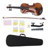 Violin Set Basswood Matte Finish 4/4 Violin Starter Kit with Bow Shoulder Support Tuner String for Student Kids Beginner Adult