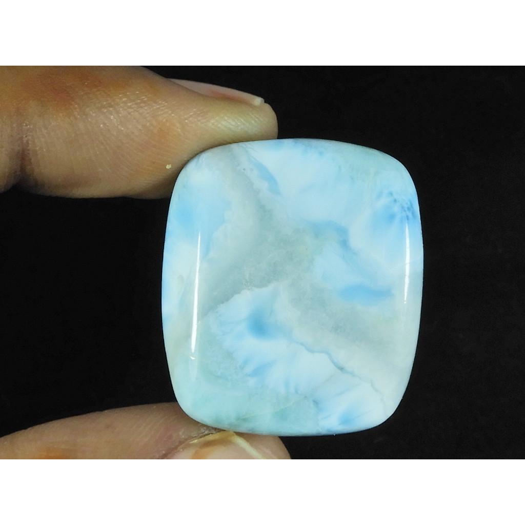 22X25X6MM Larimar Albastru Natural Formă Octogonală Cabochon Piatră Prețioasă Liberă 33Cts. LR-86