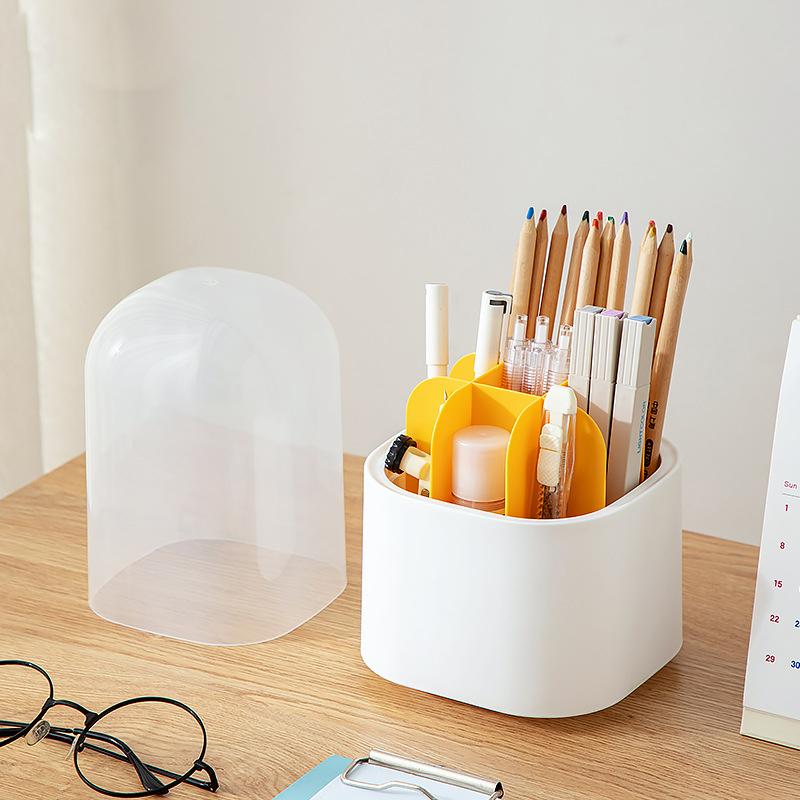 Stolní organizér Průhledný otočný držák pera Organizér police na psací potřeby Zásobník na psací potřeby Držák na pera