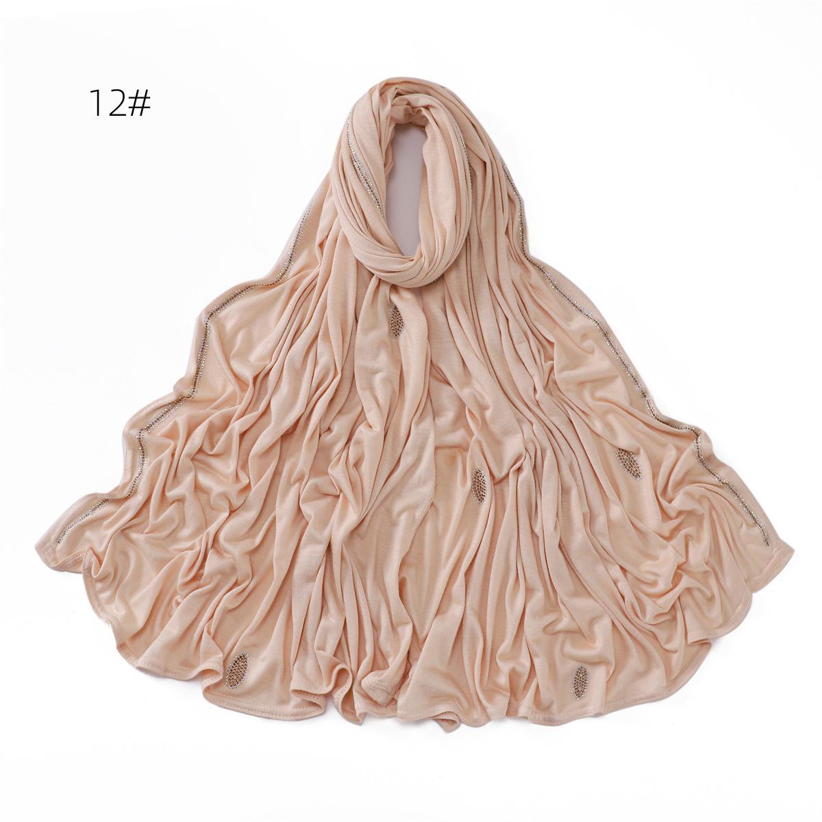 

Шарф из мерсеризованного хлопка с мерцающим бриллиантом: Эластичная, дышащая шаль для ближневосточного стиля