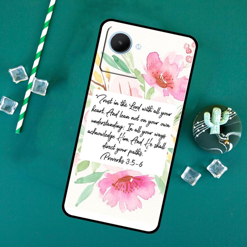 Bible Verse For Realme C71 C75 C55 C53 C67 C61 C33 C63 C51 10 11 12 13 14 Pro Plus C65 GT7 15 Pro Case