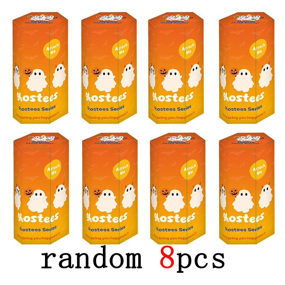 Ghostees Halloween Ghost Phone Charm Mini Surprise Fun Desk Figurine Cute Ghost Box Mystery Buddy for Desktop Accessories