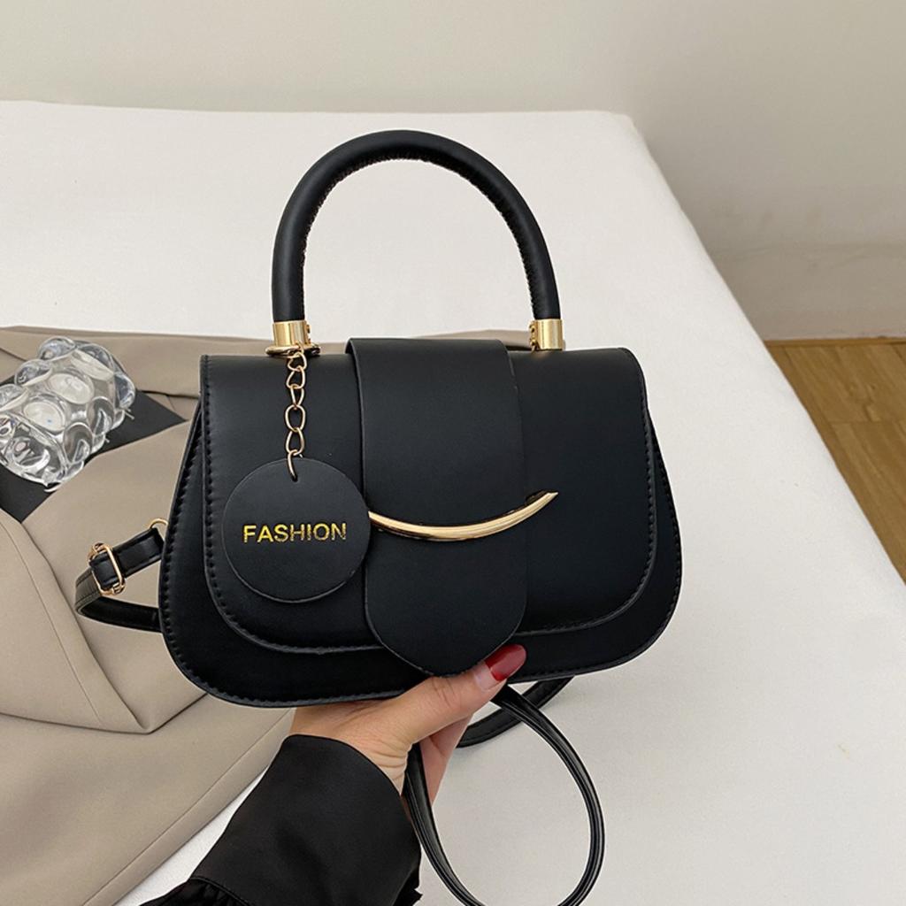 Ladies' Bag, Shoulder Bag, Saddle Bag, Simple and Versatile Handbag, Fashionable Contrasting Underarm Bag, Casual Crossbody Bag