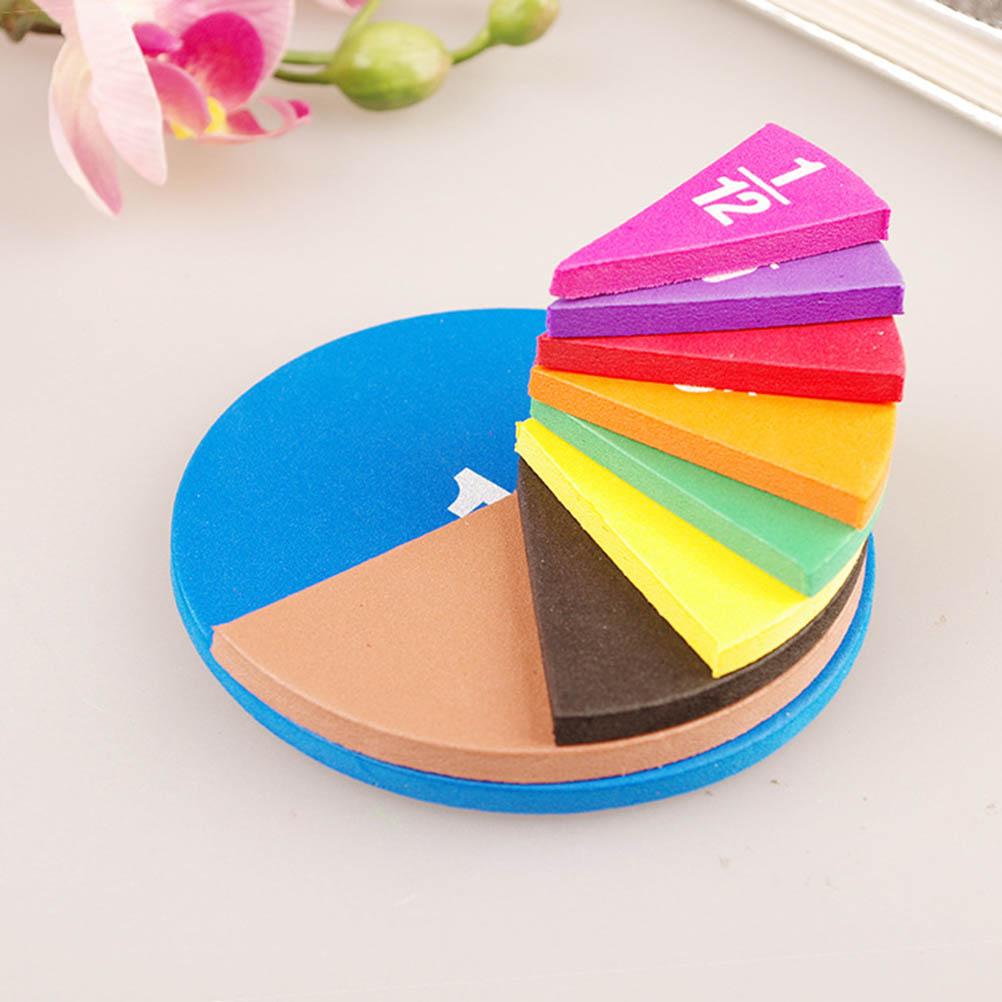 51pcs Magnetic Round Fraction Early Educational Math Toys Kids Learning Educational Toys