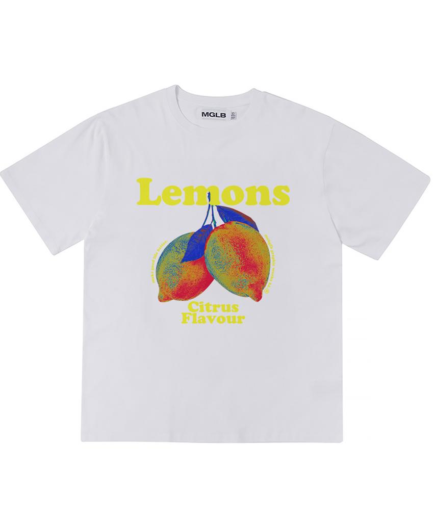 MATCHGLOBE Lemons Flavor Oversized Tee (White)