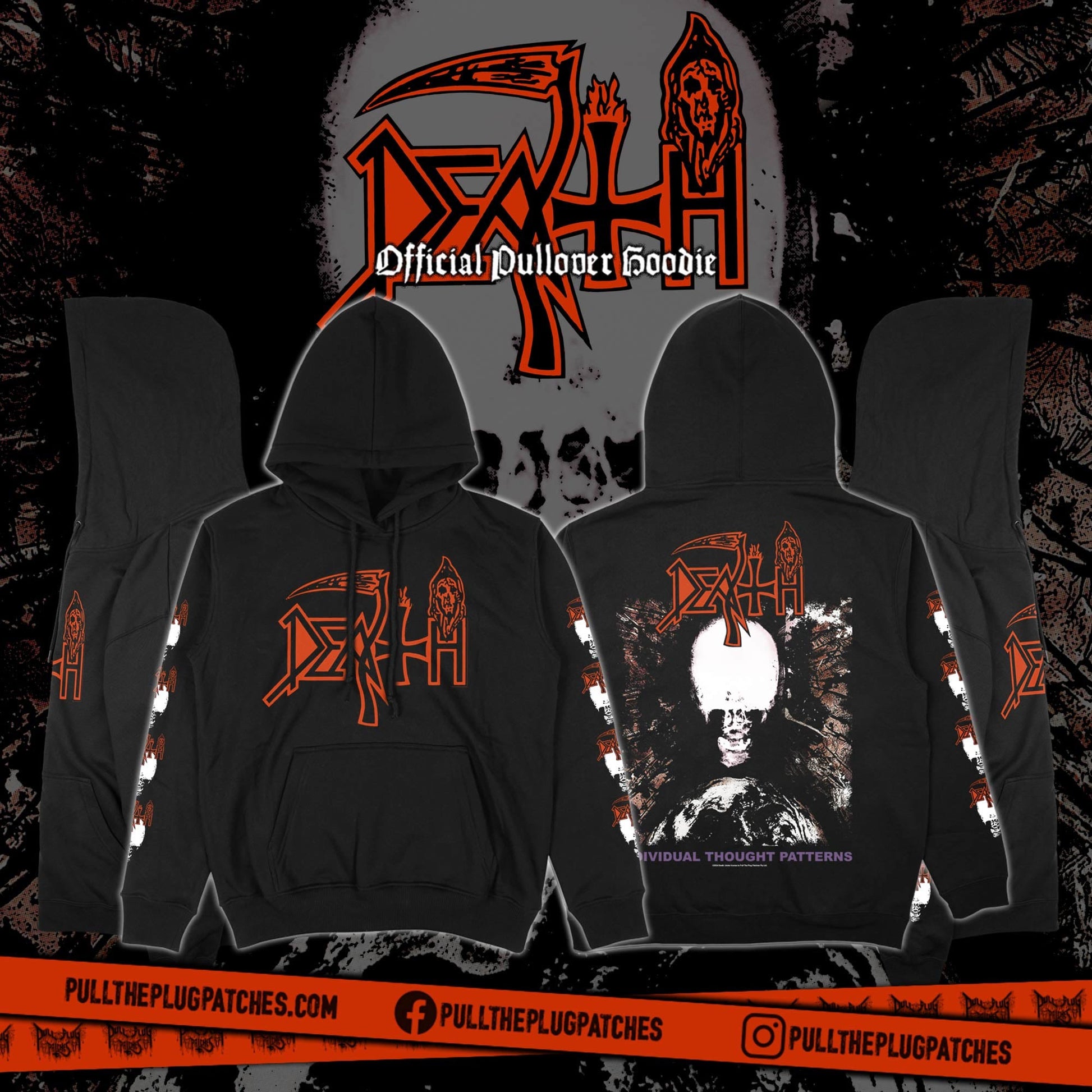 Death Individual Thought Patterns Hoodie Pullover Men Women Oversized Y2k Sweatshirt American Death Metal Band Female Male Clothing 4XL