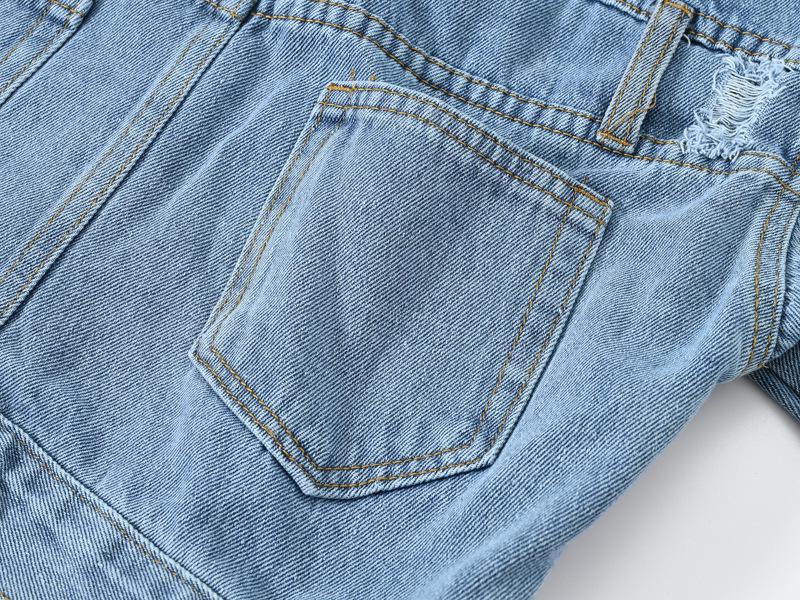 Women's Retro Patchwork Denim Jacket with Frayed Hem - Spring/Autumn, Slimming, Loose Fit, Plus Size, Casual Trend