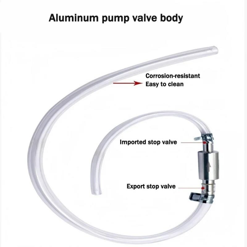 Manual Fluid Extractor Pump, Motorcycle Brake Bleeder Kit, One-Way Check Valve Hydraulic Brake Clutch Bleeding Tool, with Alumin
