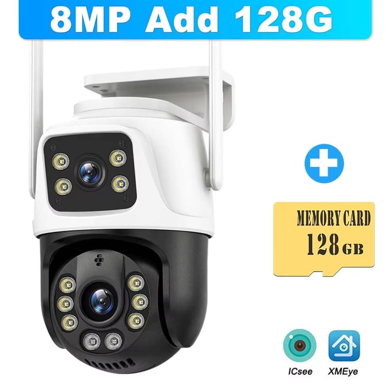 LS VISION 5K 10MP Wifi IP Camera 10X Zoom Dual Lens Outdoor PTZ Security Camera Auto Tracking Smart Home CCTV Cam 360° Video Surveillance