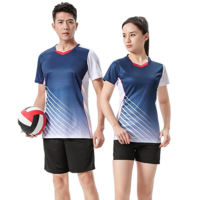 Hochwertiges Unisex Volleyballtrikot-Set Kurzarm Trainingsuniform für Erwachsene Team Sport