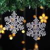 Christmas Xmas Tree Decoration Creative DIY Acrylic Hanging Ornaments Pendants Snowflake Snowman