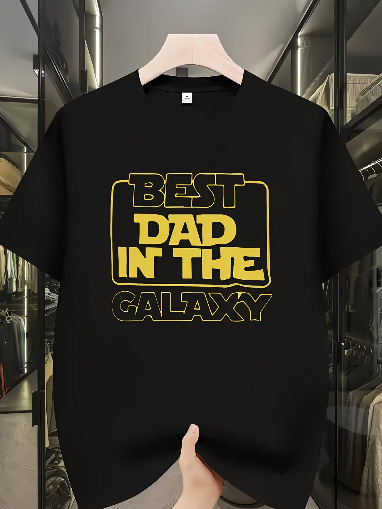 Men s Best Dad Yellow Print T-shirt | Outdoor Wear 3XL