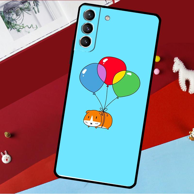 

Funny Guinea Pig Balloon Funda For Samsung Galaxy S26 S25 S24 S21 S22 S20 Ultra S9 S10 Plus S23 FE S25 FE Phone Case Galaxy S26Ultra
