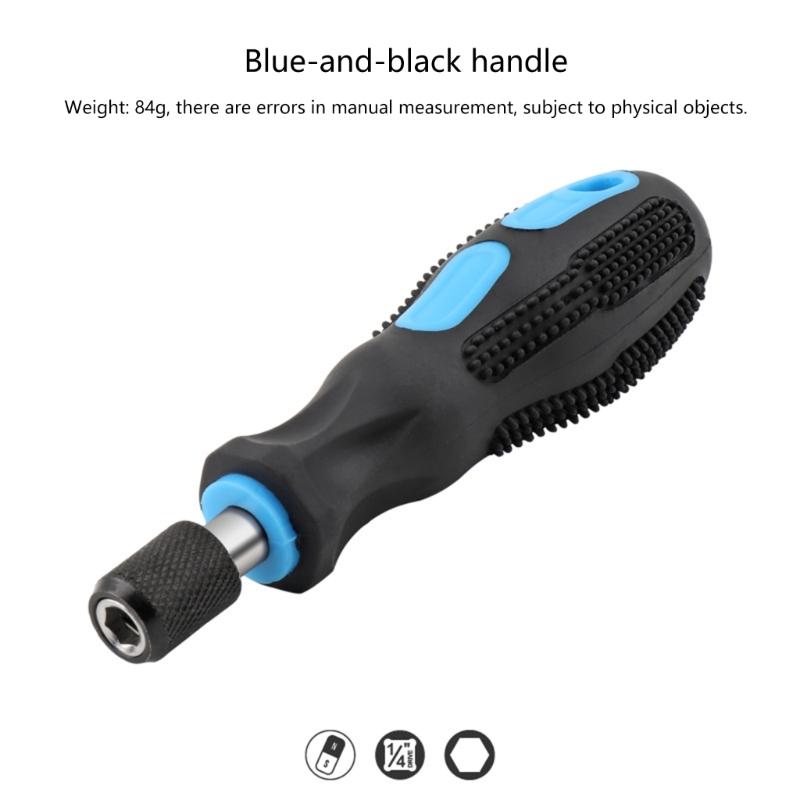 1/4'' Sechskant Schraubendrehergriff Magnetischer Schraubendreher-Bitshalter Selbstverriegelnder Adapter Stecknuss für Schraubendreher-Bits Schraubenschlüssel