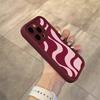 Fashionable Red Lines Soft Phone Case For 16 Pro Max Case 17 13 15 16 11 14 12 Pro Max XR 7 8 Plus Simple Cover
