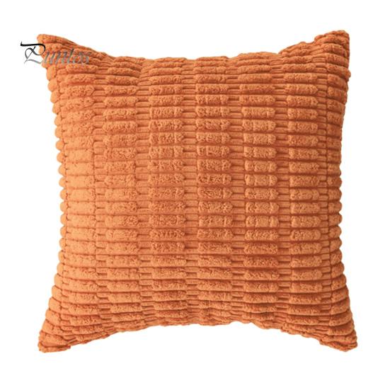 

Наволочка с 3D-узором «Колос пшеницы» короткая плюшевая наволочка со скрытой молнией для спальни, гостиной, дивана, украшения для новогодней вечеринки 45x45cm оранжевый