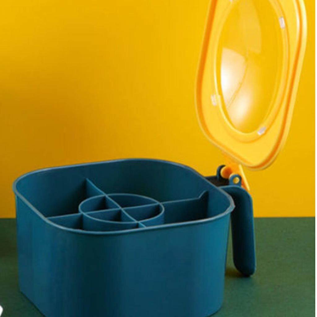 Seasoning   Box PP 4 Compartments Multifunctional Spice Container Box for Kitchen