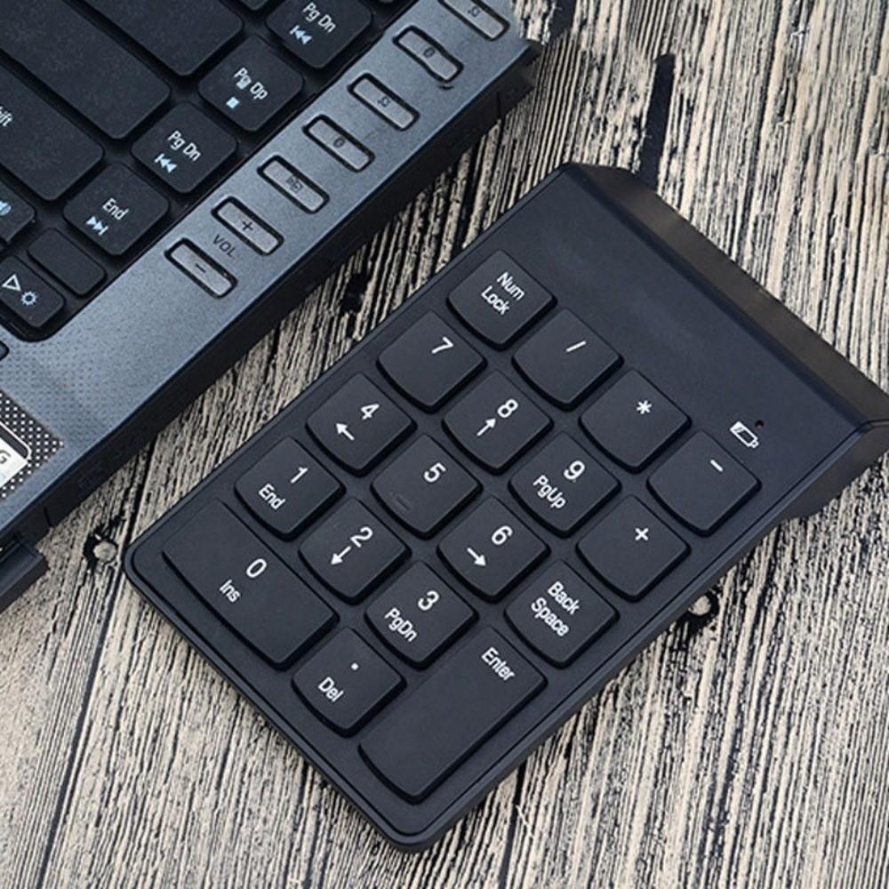 2.4G Wireless Wireless Keyboard 18 Keys Calculator Mini Digital Keypad Slim Design Bluetooth Wireless Numeric Keypad Office