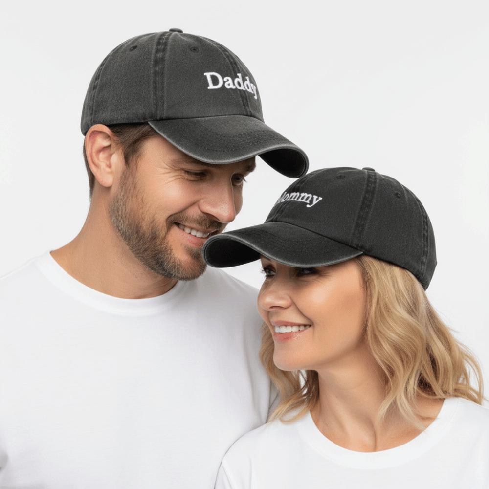 Letter Embroidered Daddy & Mommy Baseball Cap Cotton Dad Hats For Man Women